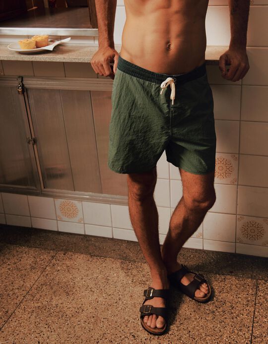 Comprar Online Cal&ccedil;&otilde;es de Banho, Homem, Verde Escuro