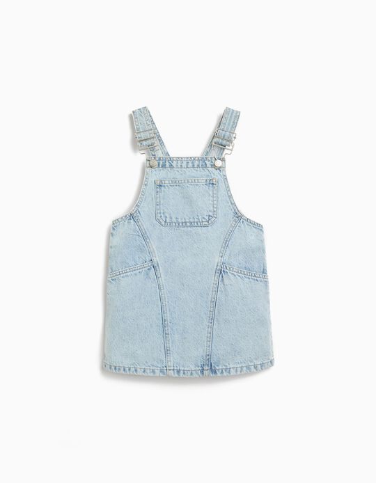 Comprar Online Vestido Jardineira, Menina, Azul Claro 