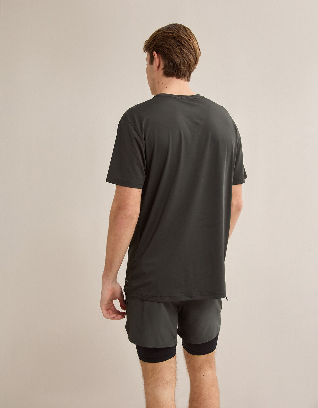 T-shirt de Desporto, Homem, Verde Escuro