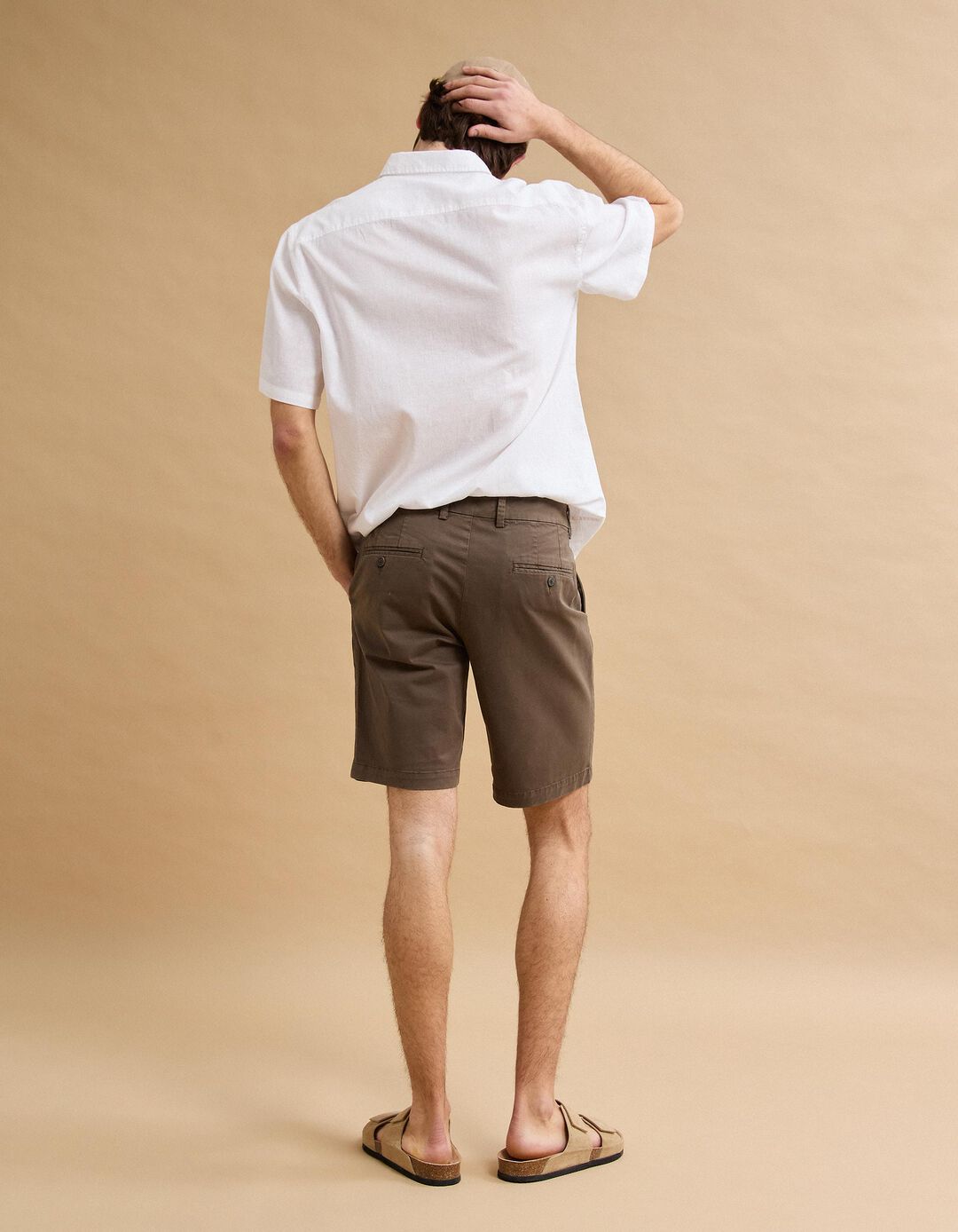 Cal&ccedil;&otilde;es Chino, Homem, Castanho