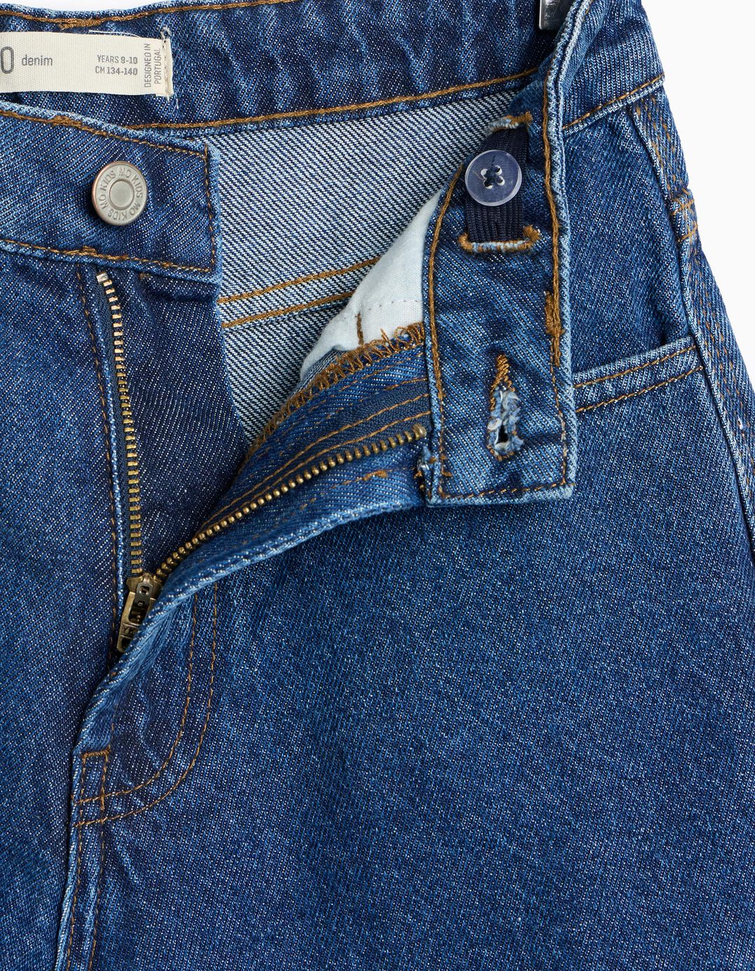 Cal&ccedil;as de Ganga Loose Fit, Menino, Azul Escuro