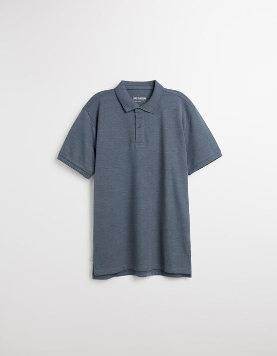 Comprar Online Polo Piquet Manga Curta, Homem, Azul
