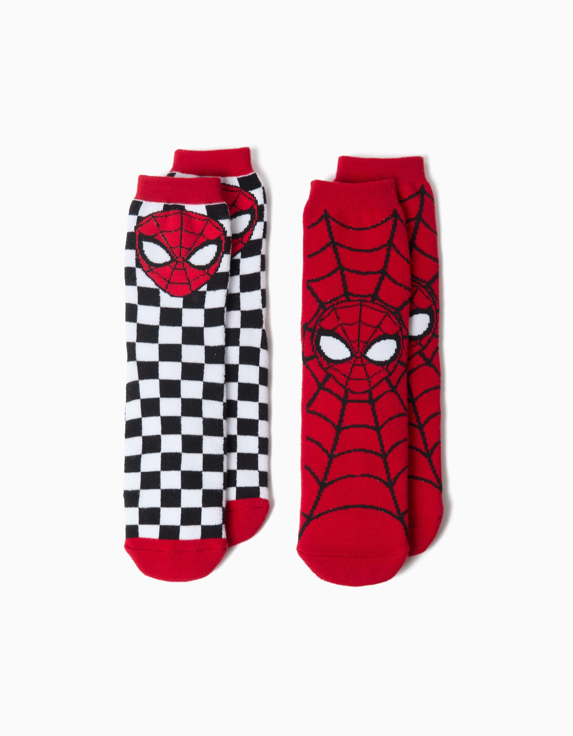 Comprar Online Pack 2 Pares De Meias 'Spider-Man' &copy;Marvel, Menino, Vermelho