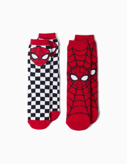 Comprar Online Pack 2 Pares De Meias 'Spider-Man' &copy;Marvel, Menino, Vermelho