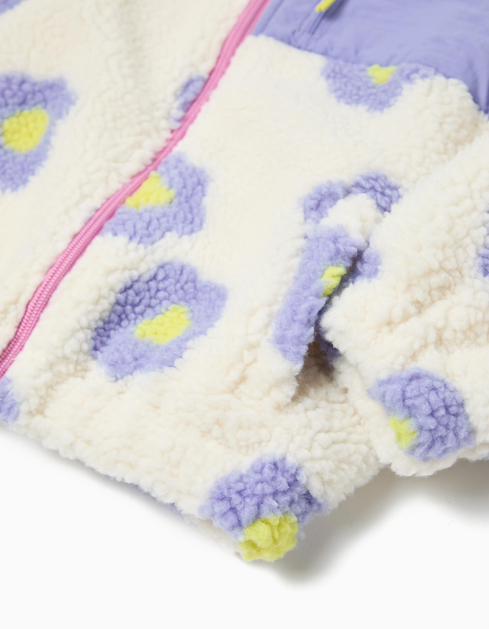 Comprar Online Casaco de Sherpa, Menina, Branco