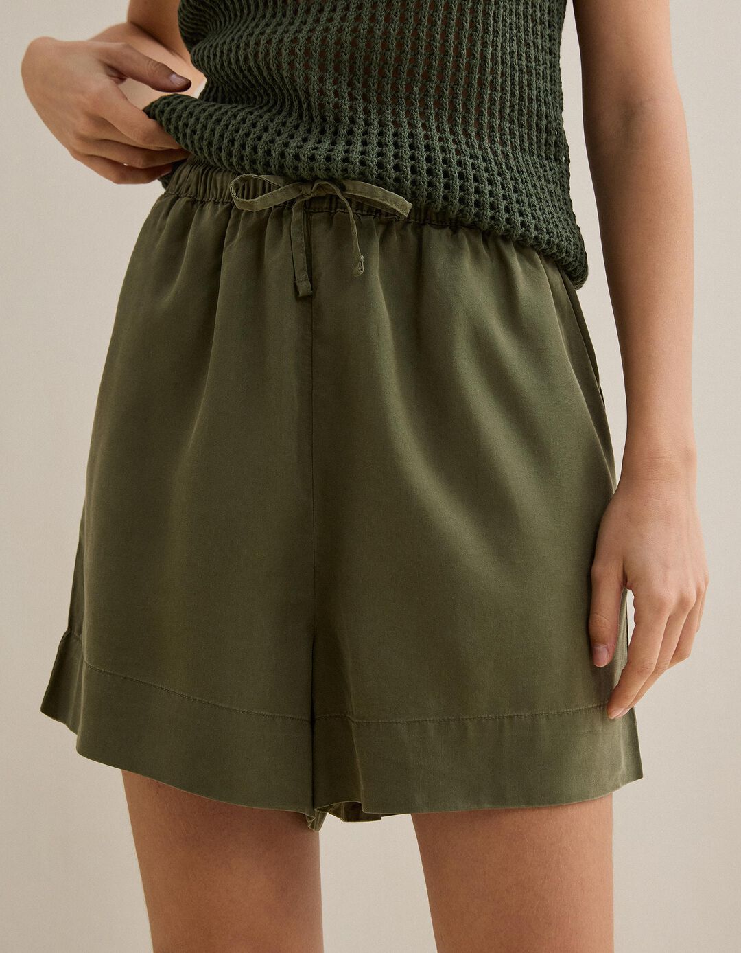 Cal&ccedil;&otilde;es Liocel, Mulher, Verde Escuro