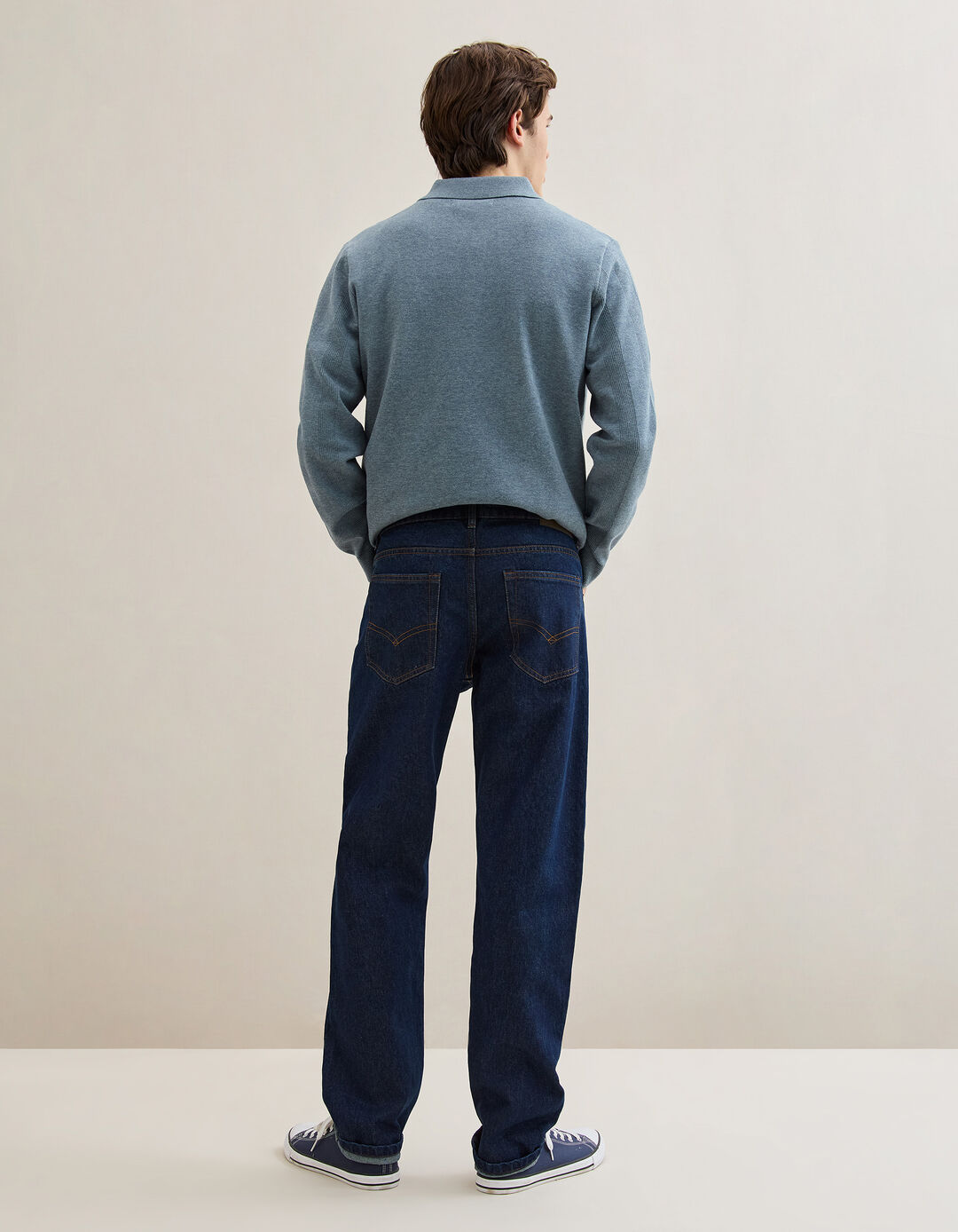 Cal&ccedil;as de Ganga 'Straight Fit', Homem, Azul 