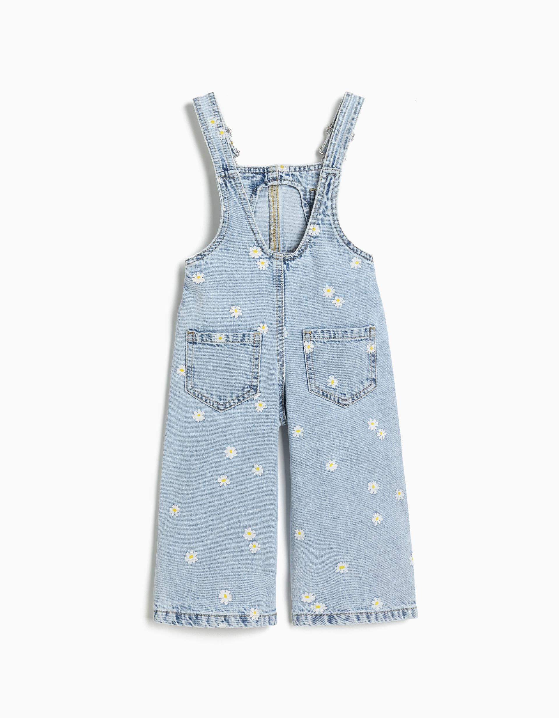 Comprar Online Jardineiras de Ganga 'Wide Leg', Menina, Azul Claro