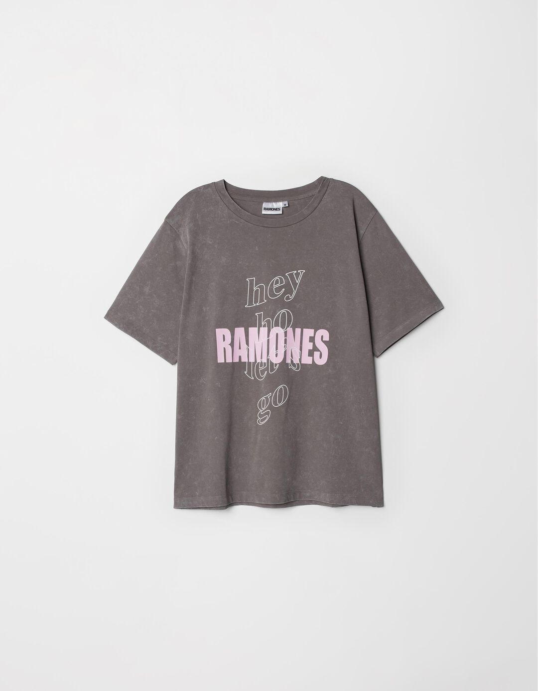 T-shirt 'Ramones', Mulher, Cinzento