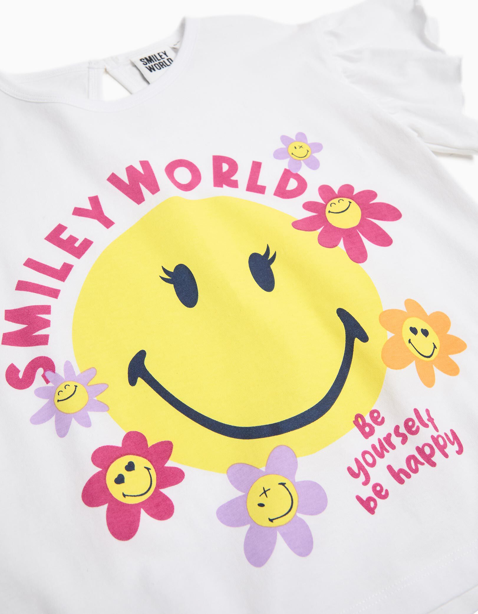 Comprar Online T-shirt 'Smiley World', Menina, Branco