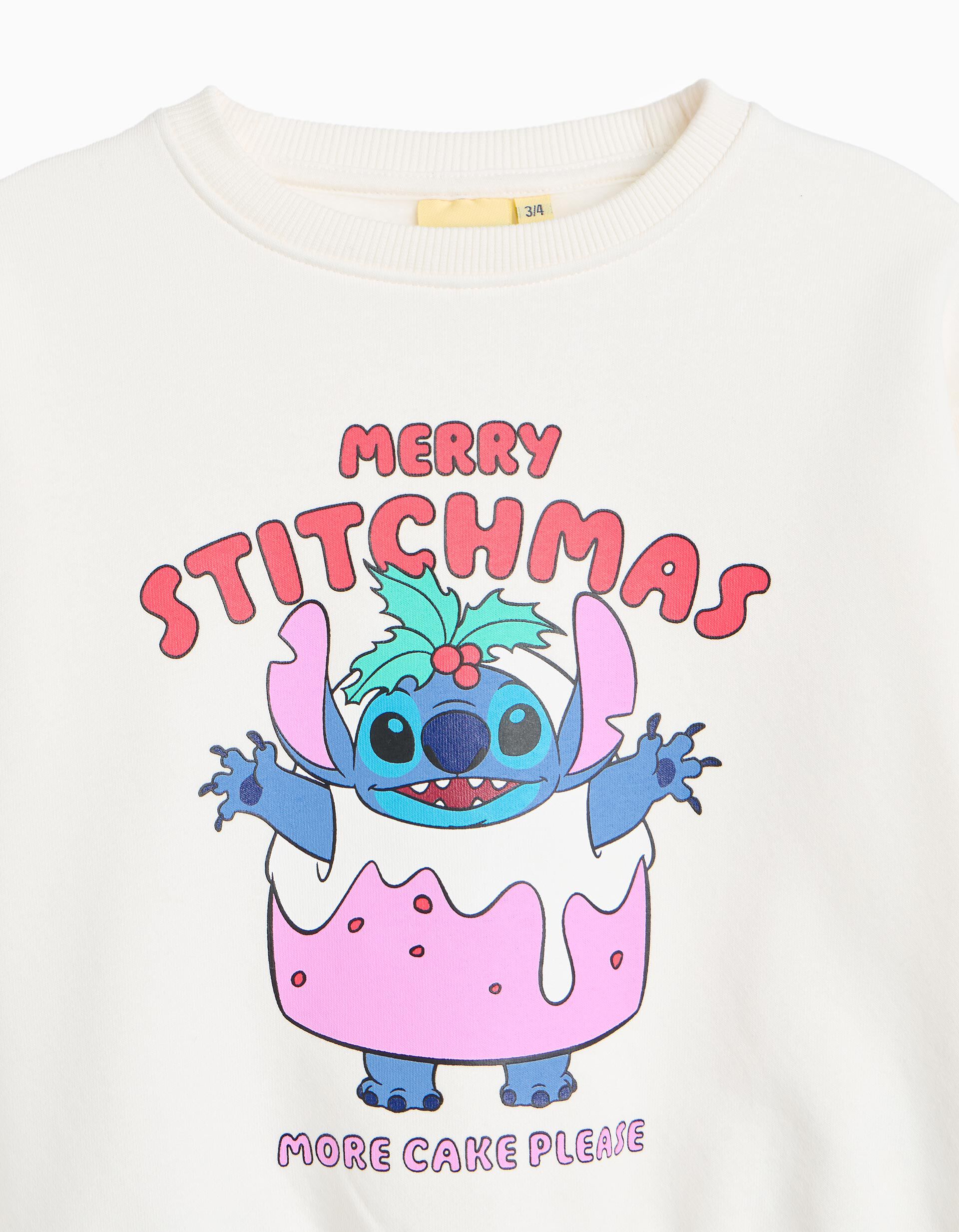 Comprar Online Sweatshirt Cardada 'Stitch' &copy;Disney, Menina, Branco