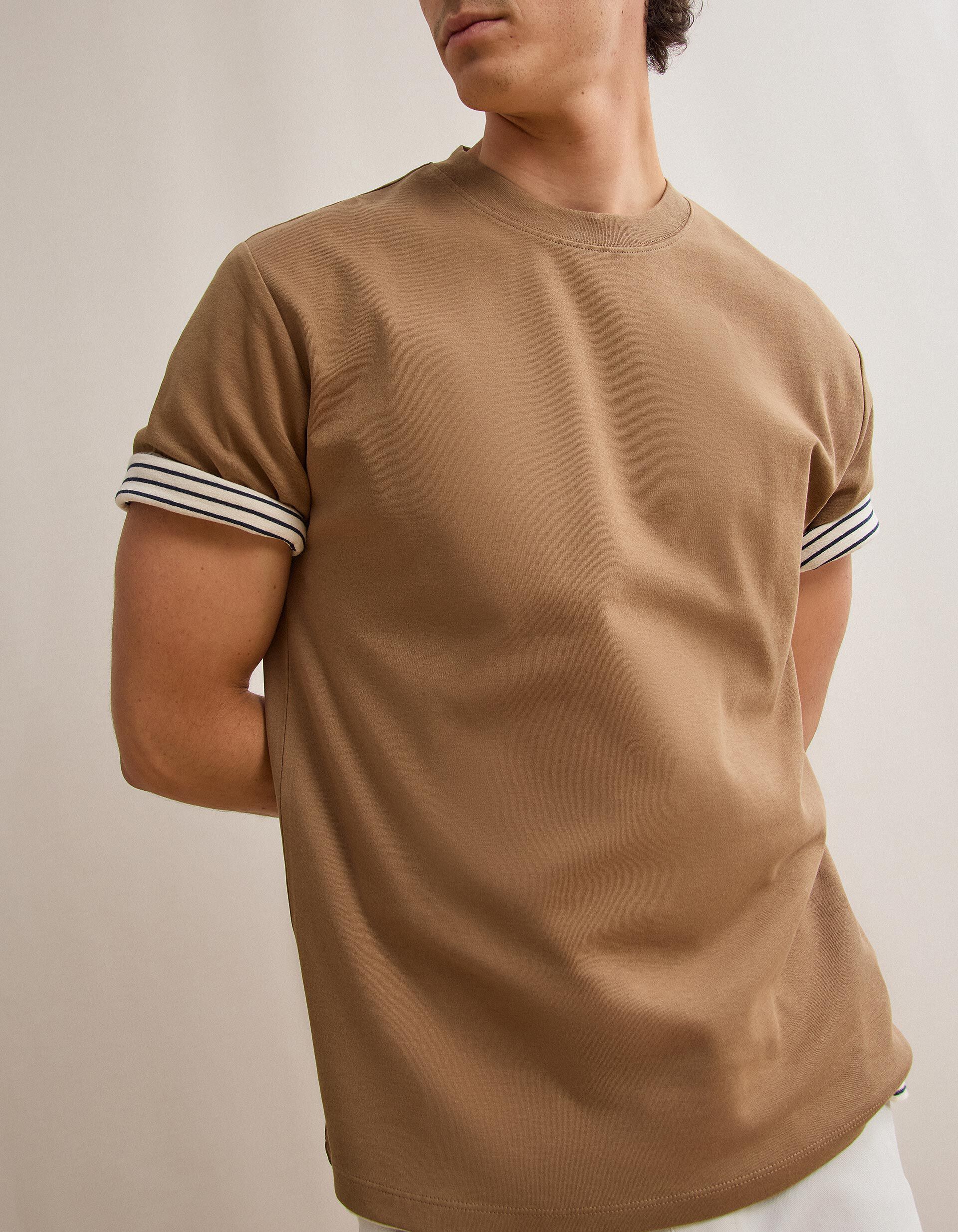 Comprar Online T-shirt Interlock, Homem, Bege