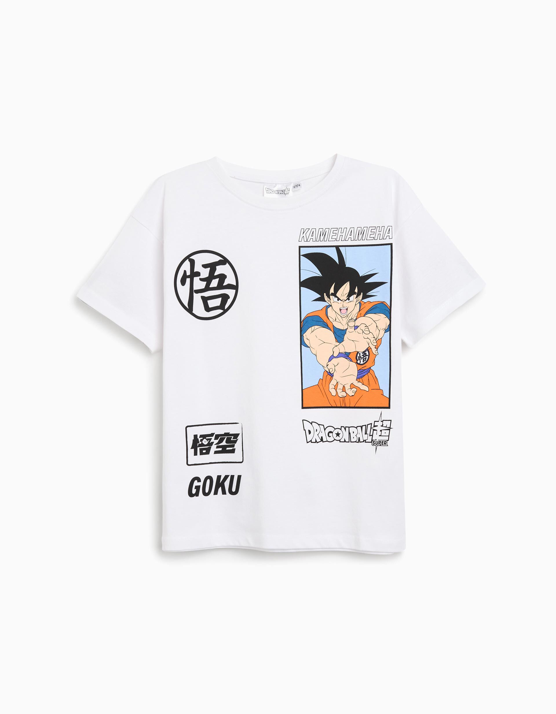 Comprar Online T-shirt 'Goku', Menino, Branco