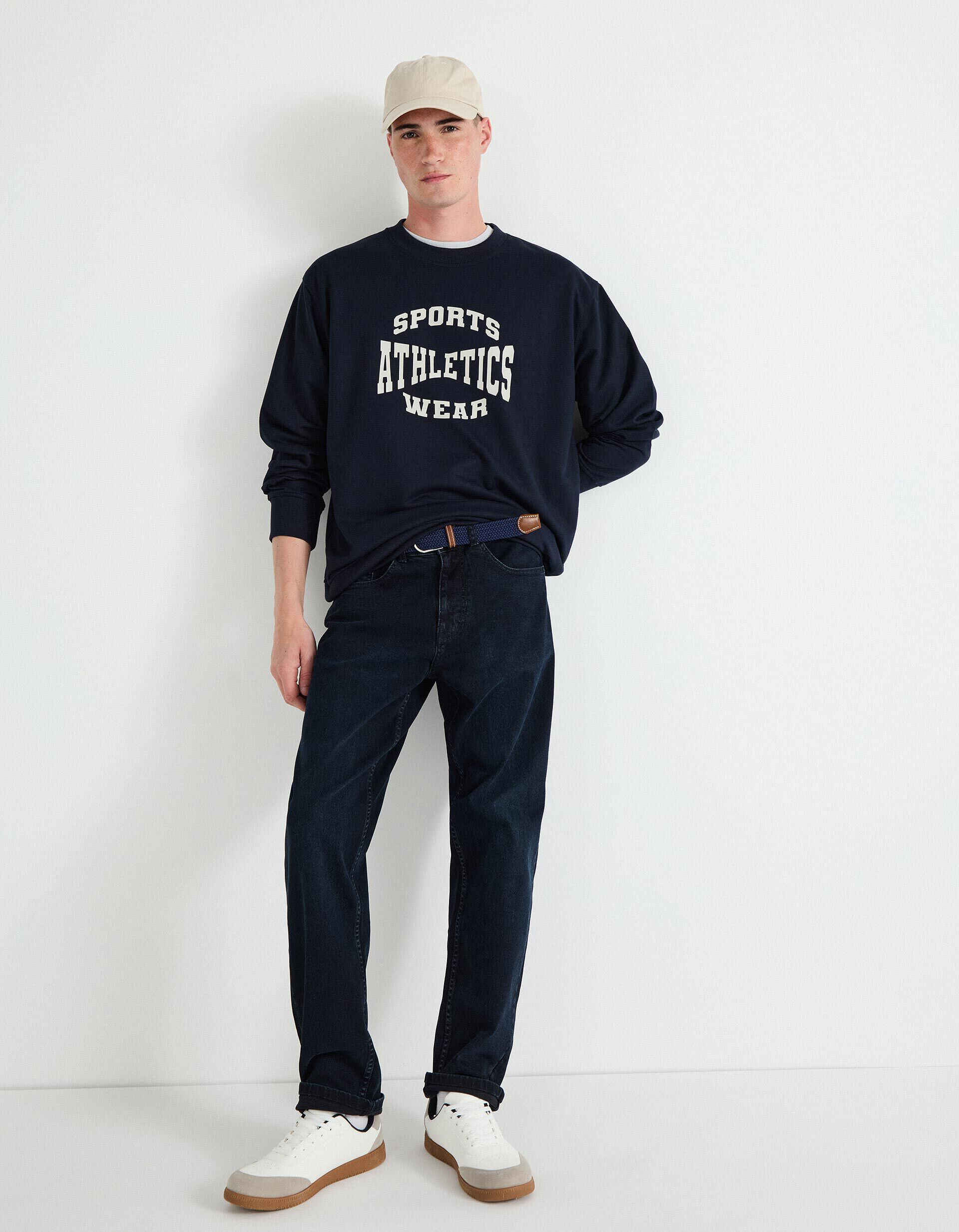 Comprar Online Cal&ccedil;as de Ganga 'Tapered Fit', Homem, Azul Escuro