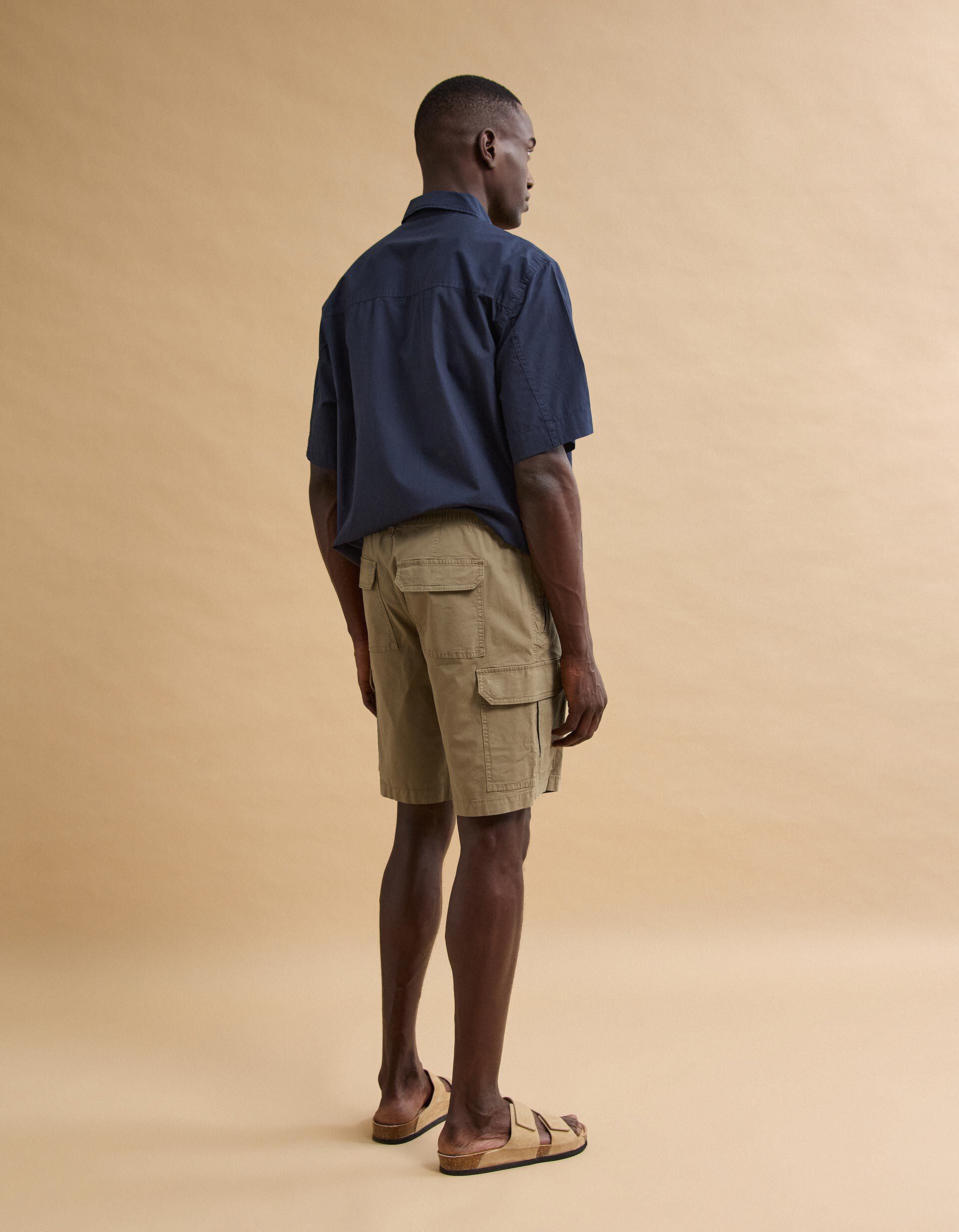 Comprar Online Cal&ccedil;&otilde;es Cargo, Homem, Bege Escuro