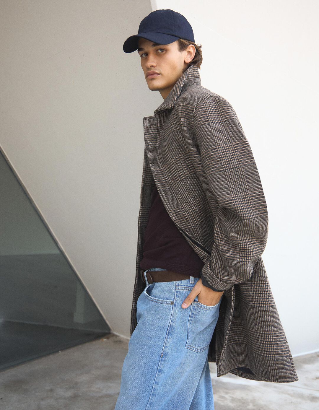 Sobretudo, Homem, Castanho Escuro