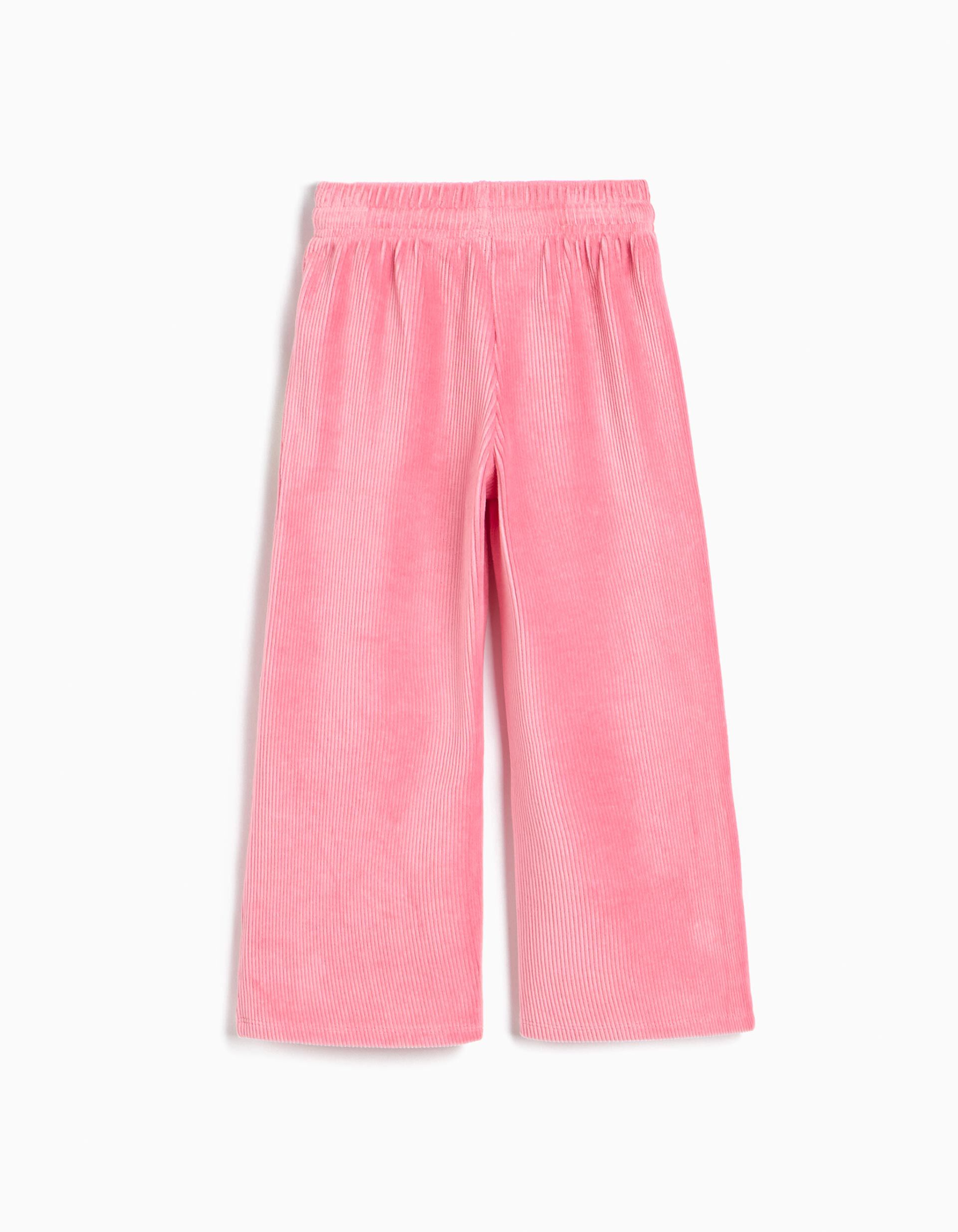 Comprar Online Cal&ccedil;as De Malha Wide Leg, Menina, Rosa