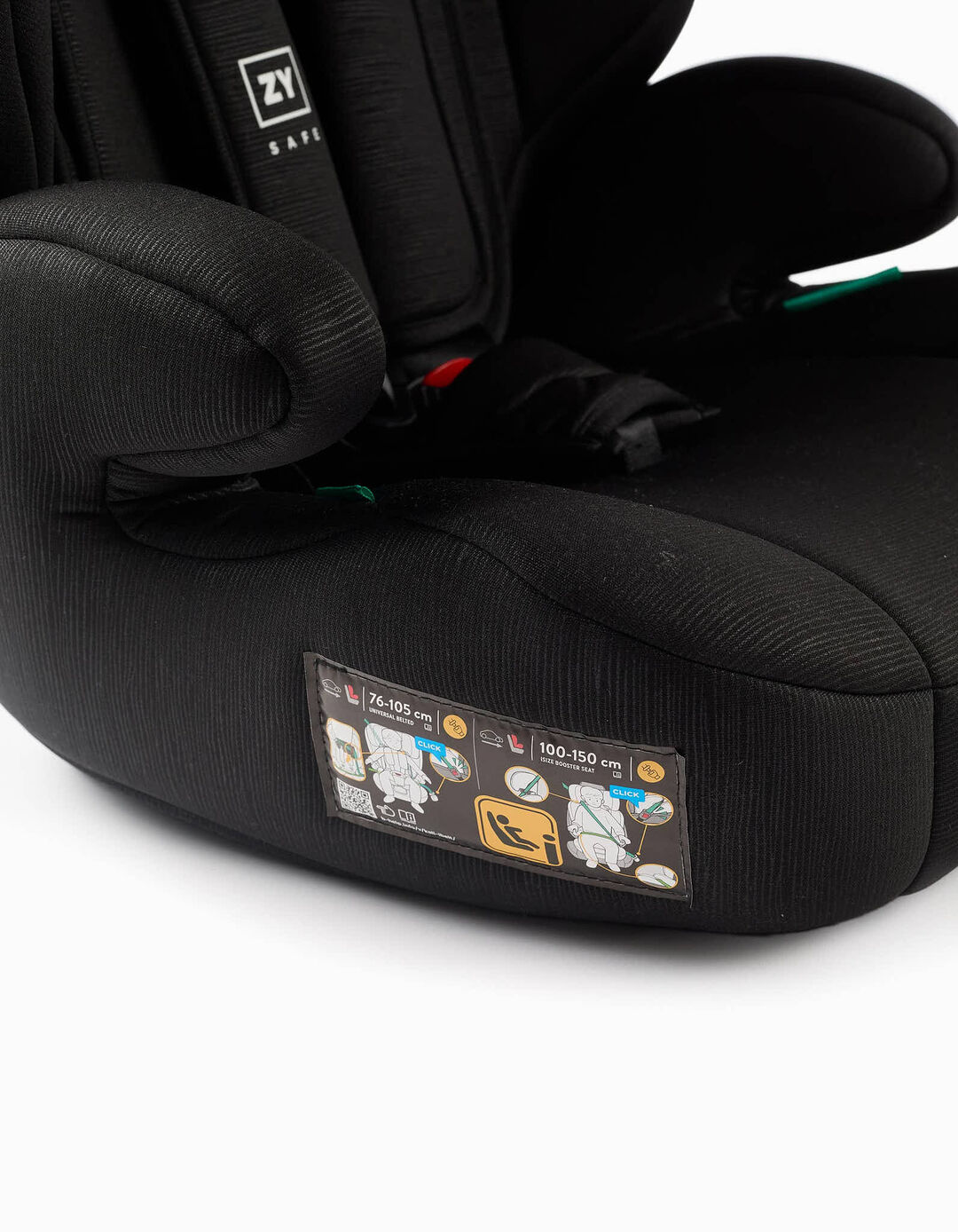 Cadeira Auto I-Size ZY Primecare Belt III (76-150cm), Preto