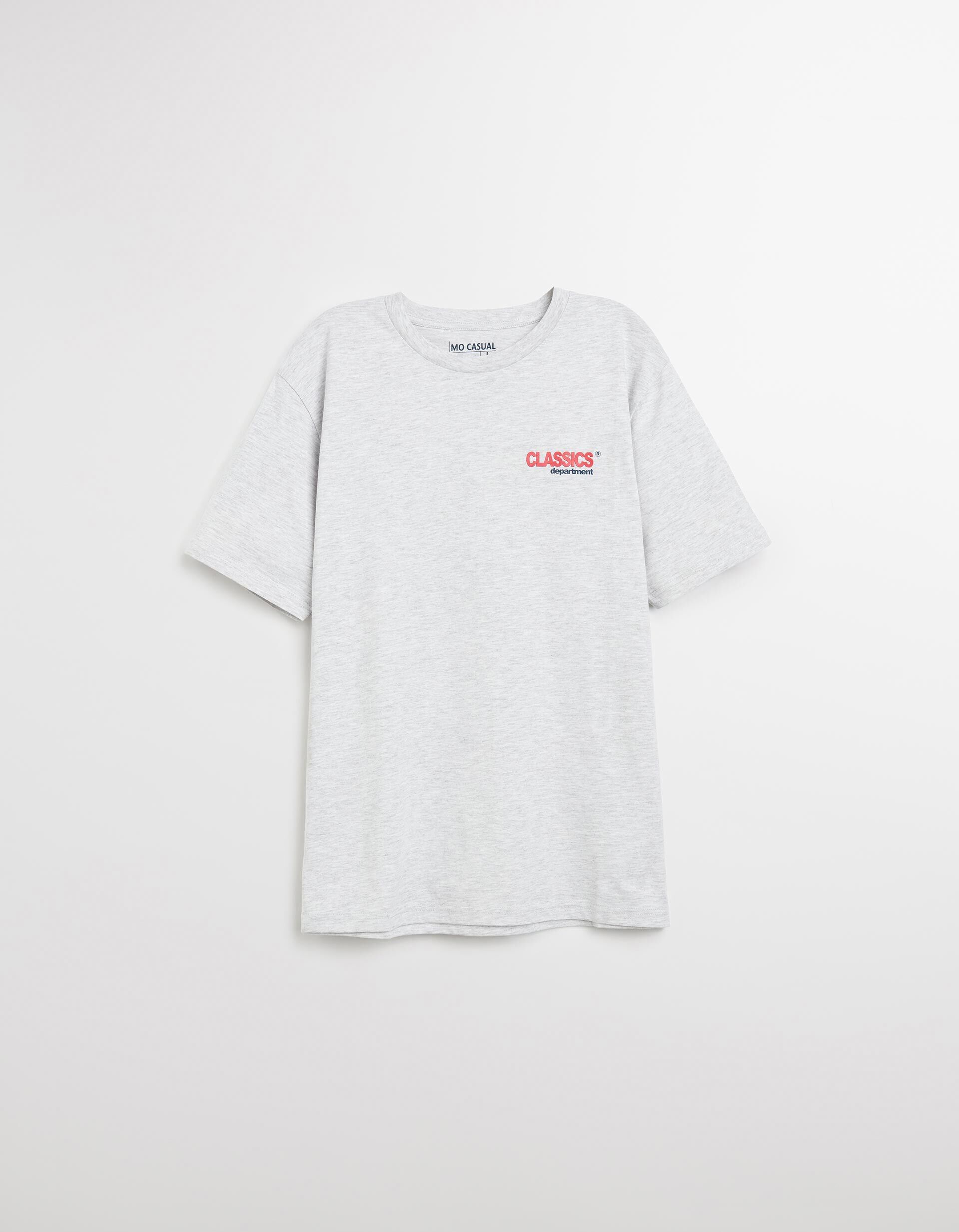 Comprar Online T-shirt Jersey Print, Homem, Cinzento Claro