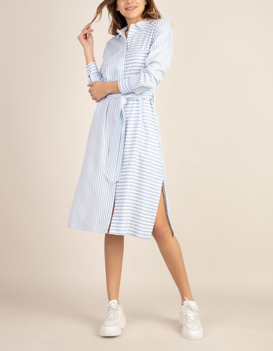 Vestido &agrave;s riscas