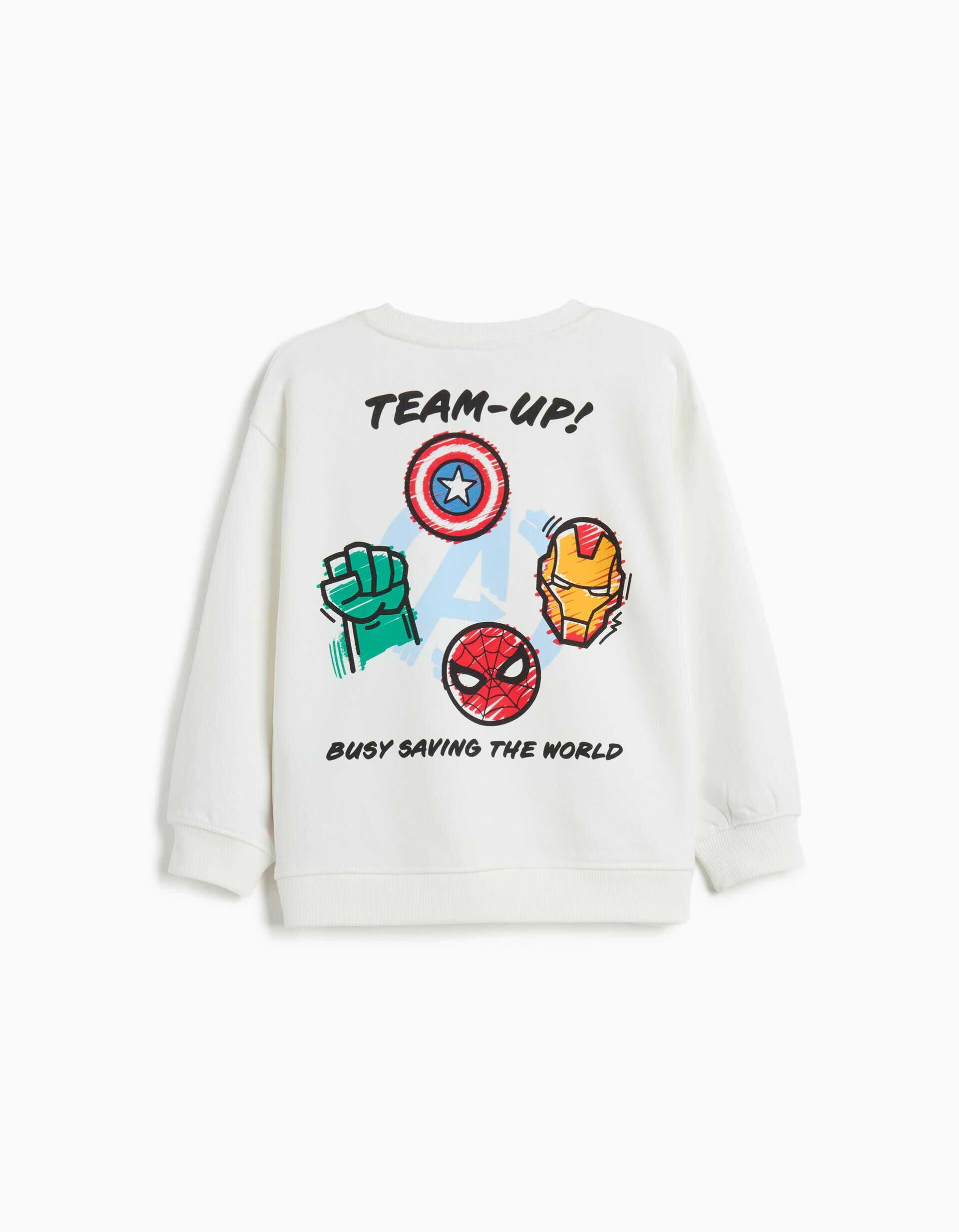 Comprar Online Sweatshirt de Felpa 'Marvel', Menino, Branco