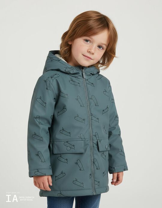 Comprar Online Casaco Impermeável, Menino, Azul 