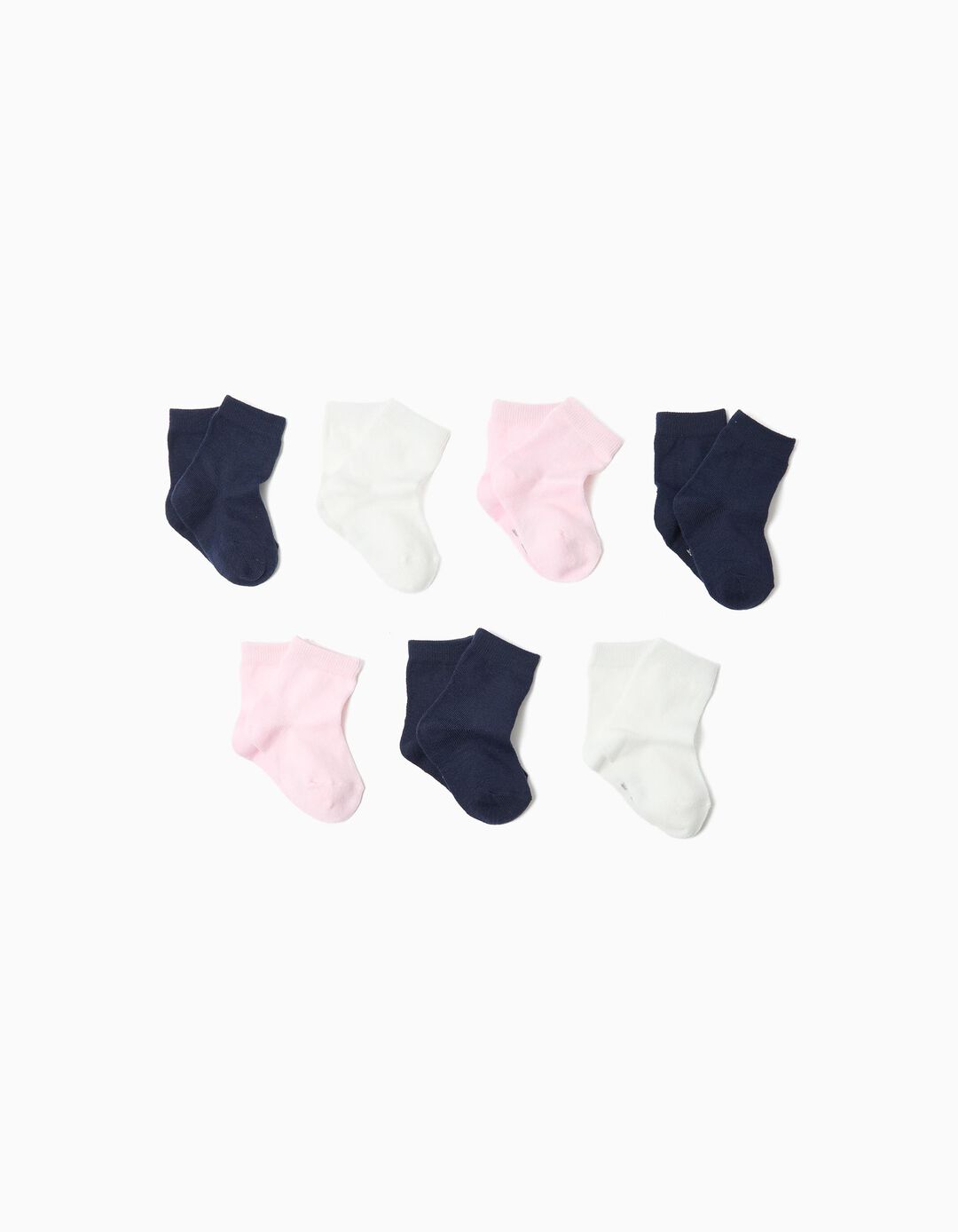 Pack 7 Pares de Meias, Menina, Multicor
