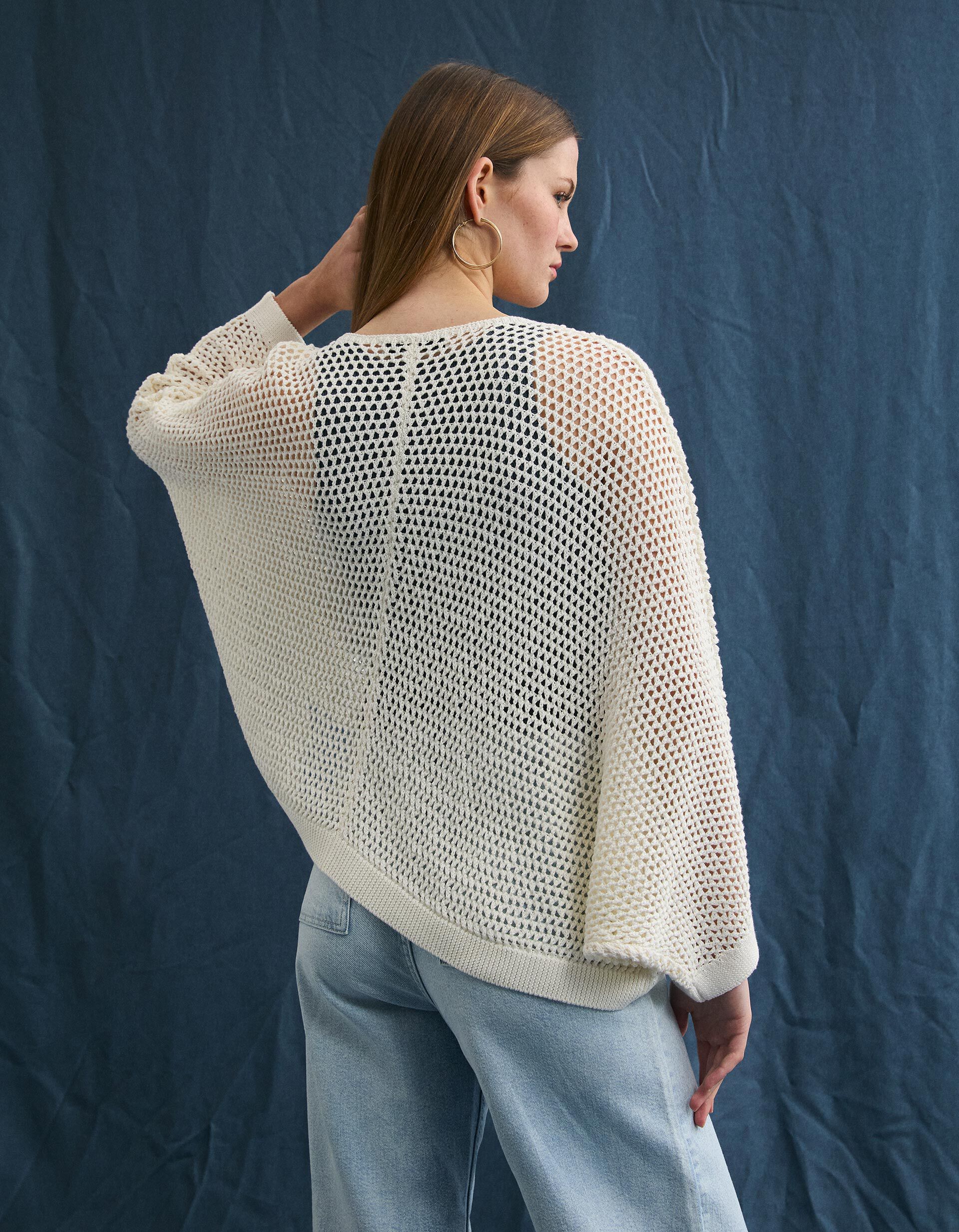 Comprar Online Casaco de Malha, Mulher, Cru