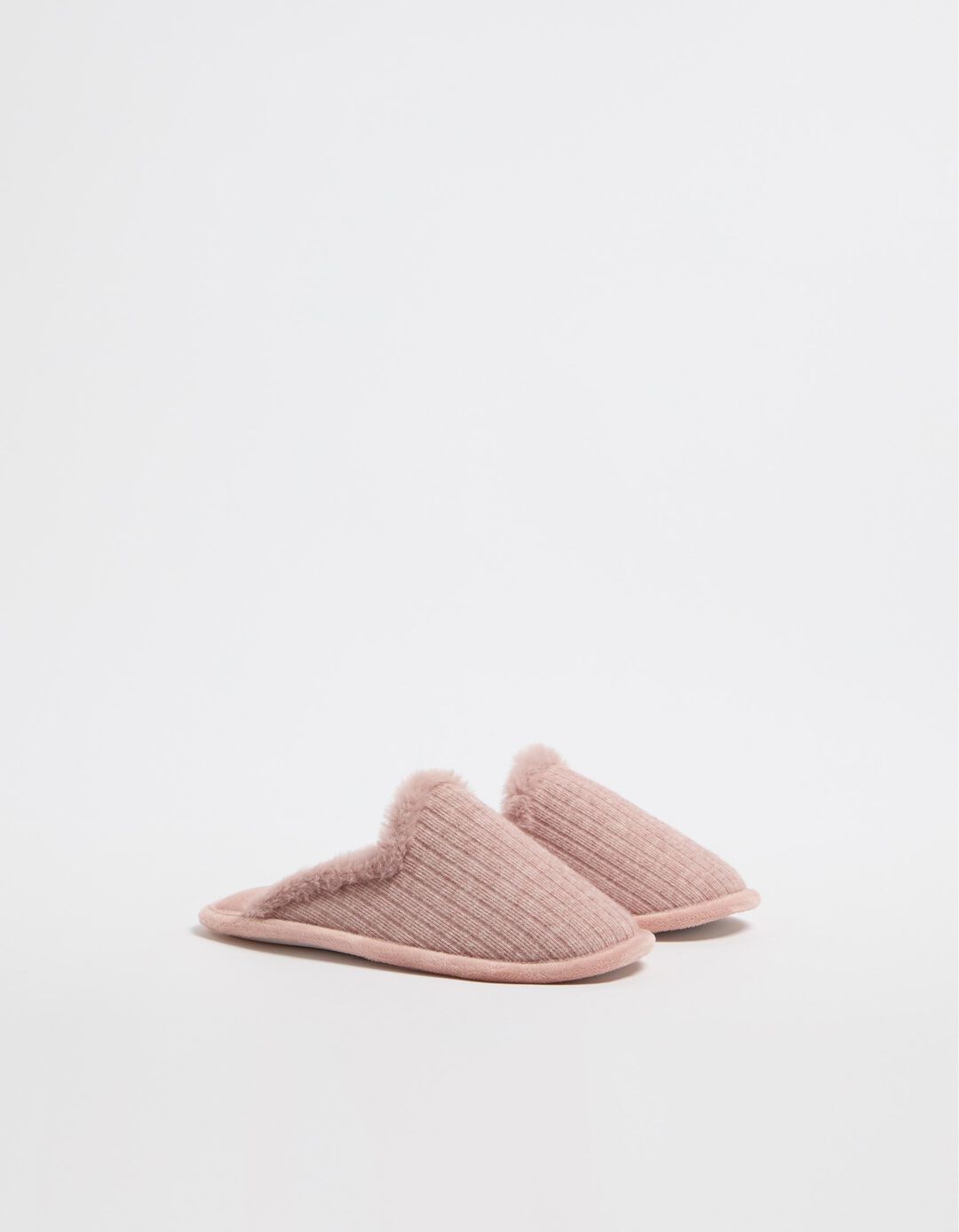 Chinelos Malha Detalhe Pelo Sintético, Mulher, Rosa