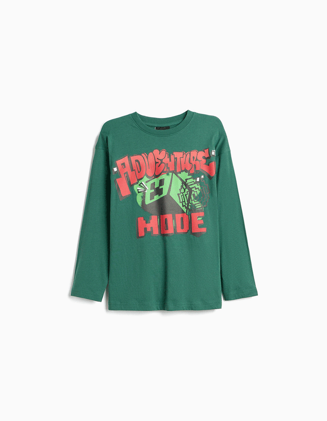 T-shirt 'Minecraft', Menino, Verde