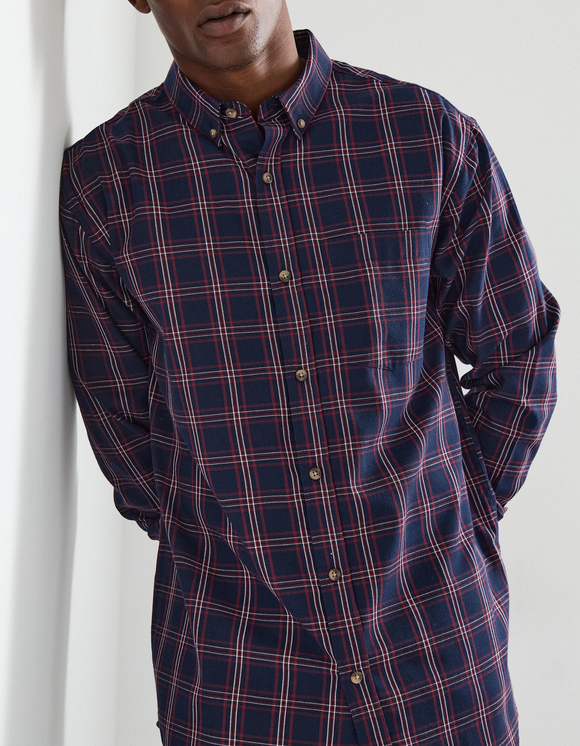 Comprar Online Camisa de Xadrez, Homem, Vermelho Escuro 