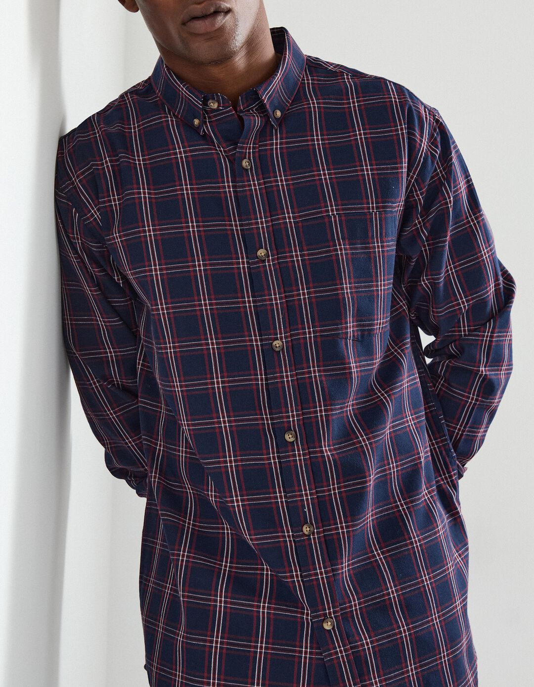 Camisa de Xadrez, Homem, Vermelho Escuro 
