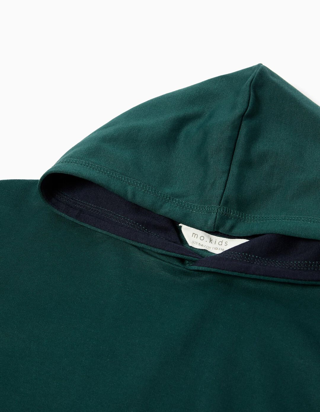 Sweatshirt com Capuz, Menino, Verde Escuro