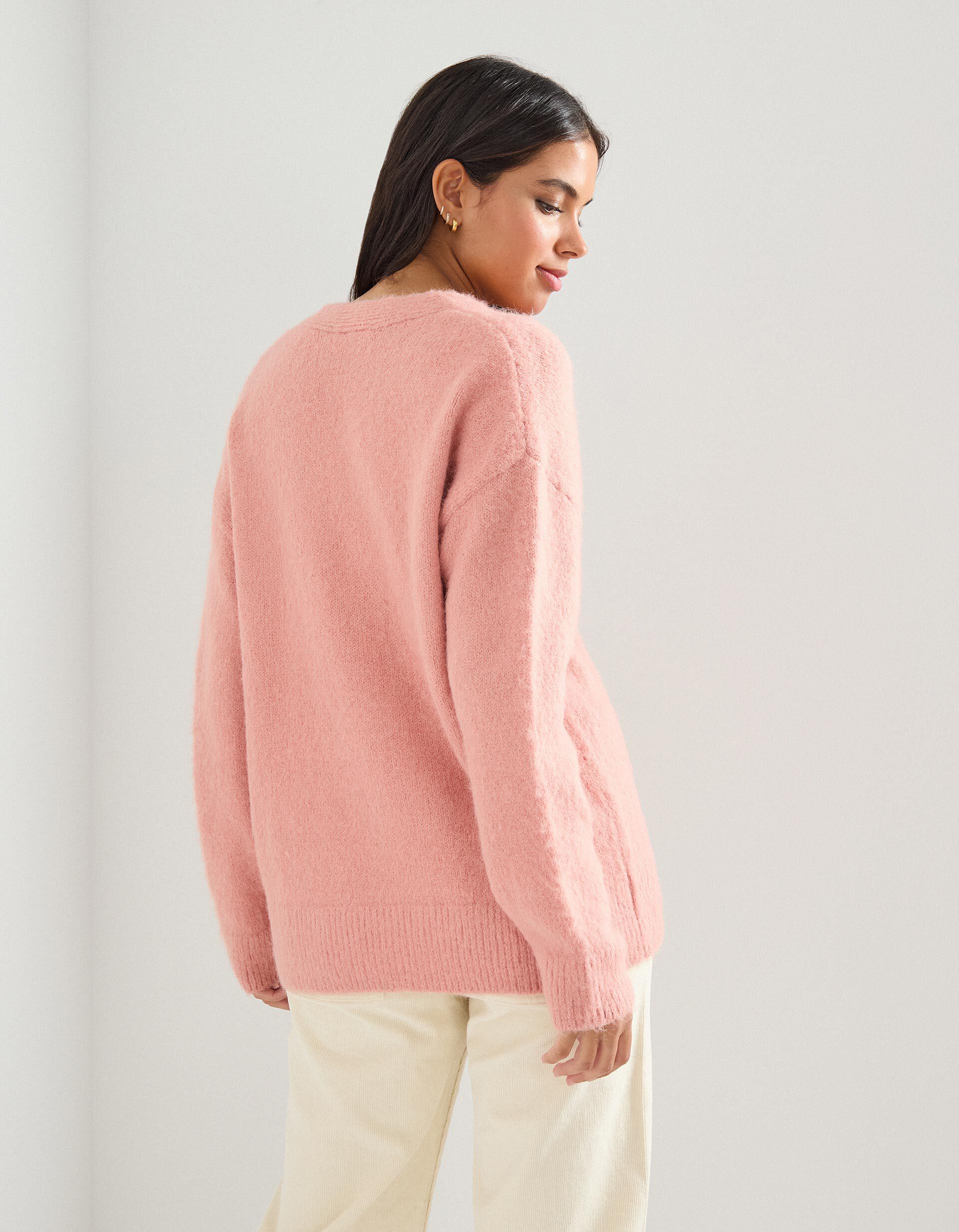 Comprar Online Casaco de Malha, Mulher, Rosa