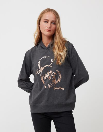 Sweatshirt Capuz 'Disney', Mulher, Cinzento Escuro