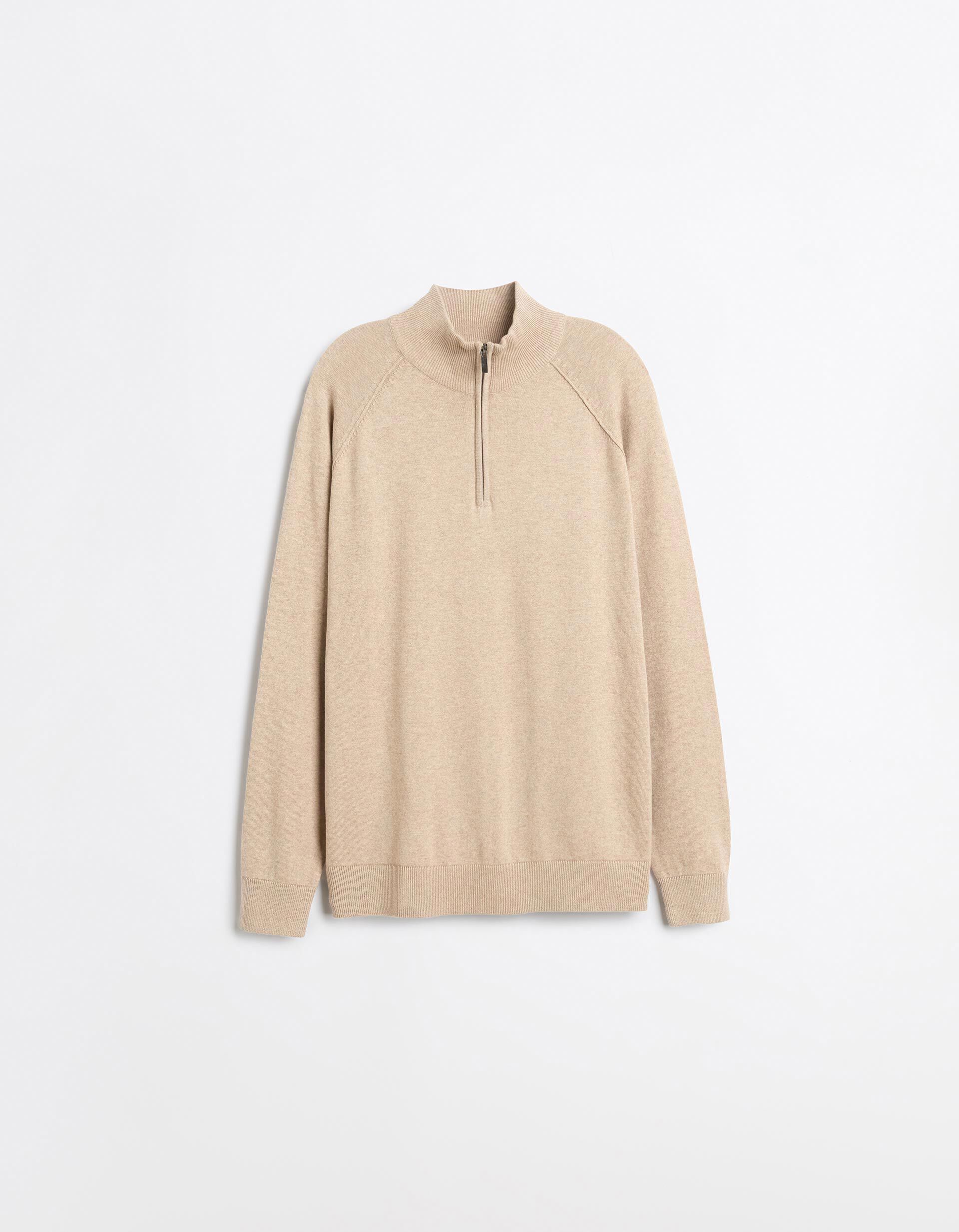 Comprar Online Camisola De Malha, Homem, Bege Claro