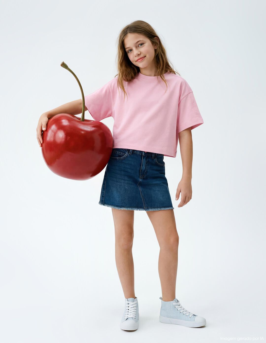 T-shirt, Menina, Rosa