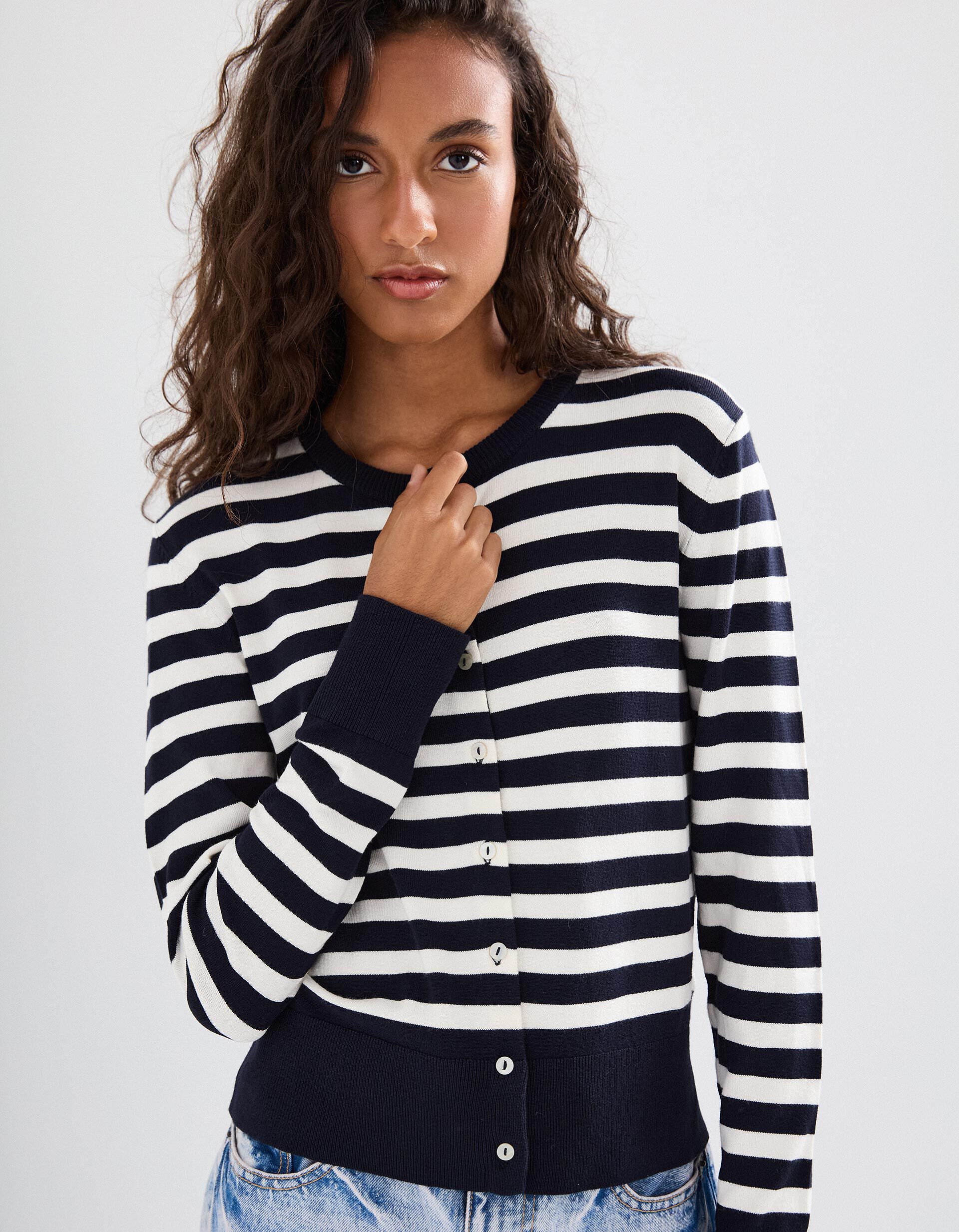 Comprar Online Casaco de Malha, Mulher, Azul Escuro