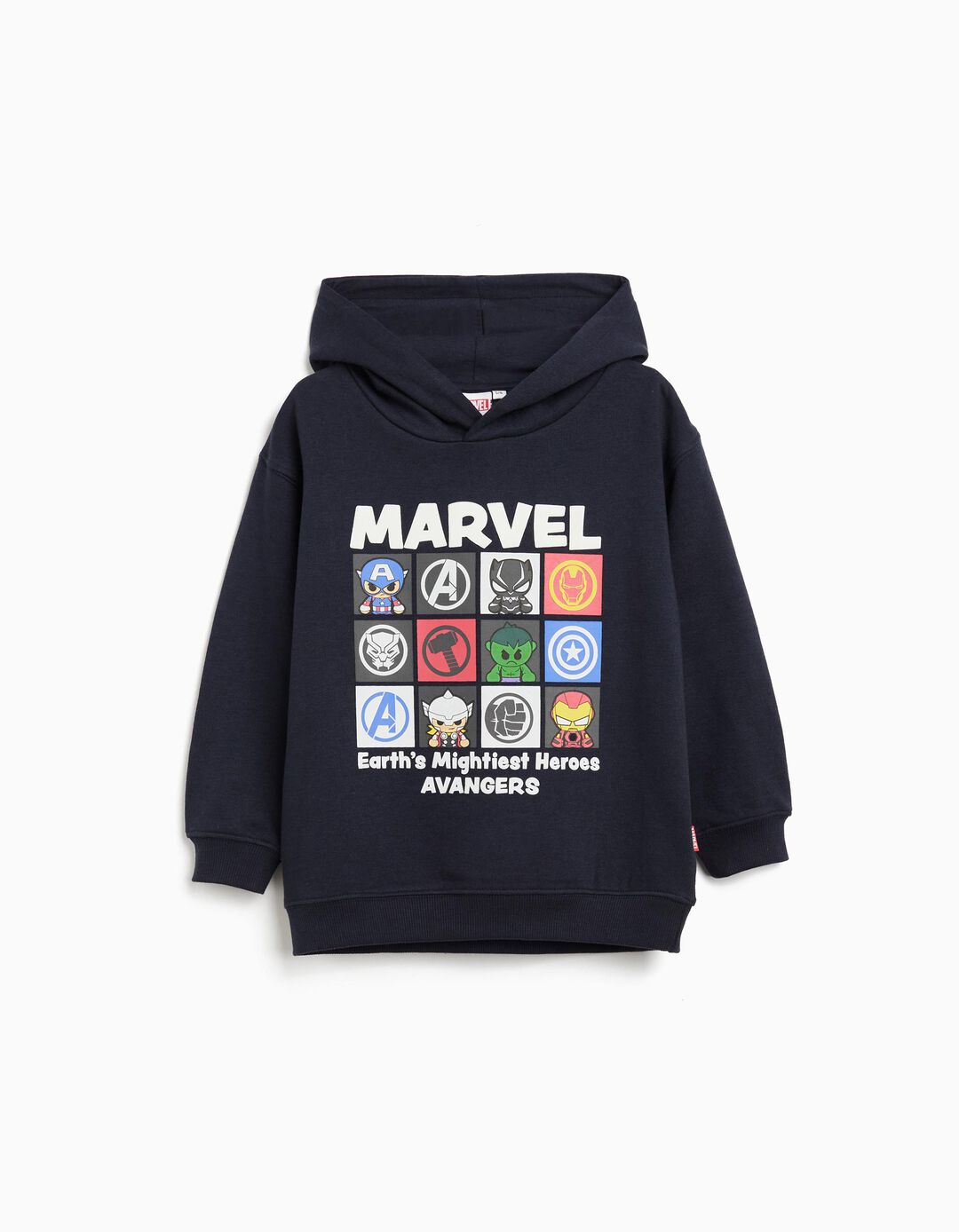 Sweatshirt de Felpa Capuz 'Marvel' ©Disney, Menino, Azul Escuro