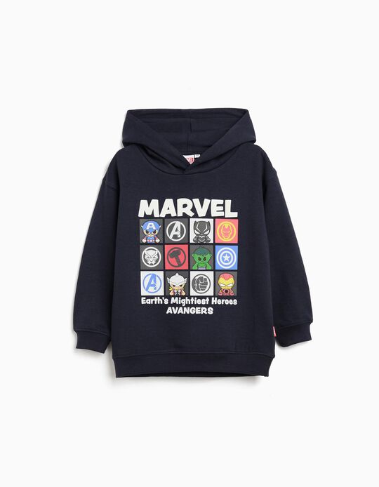 Comprar Online Sweatshirt de Felpa Capuz 'Marvel' ©Disney, Menino, Azul Escuro