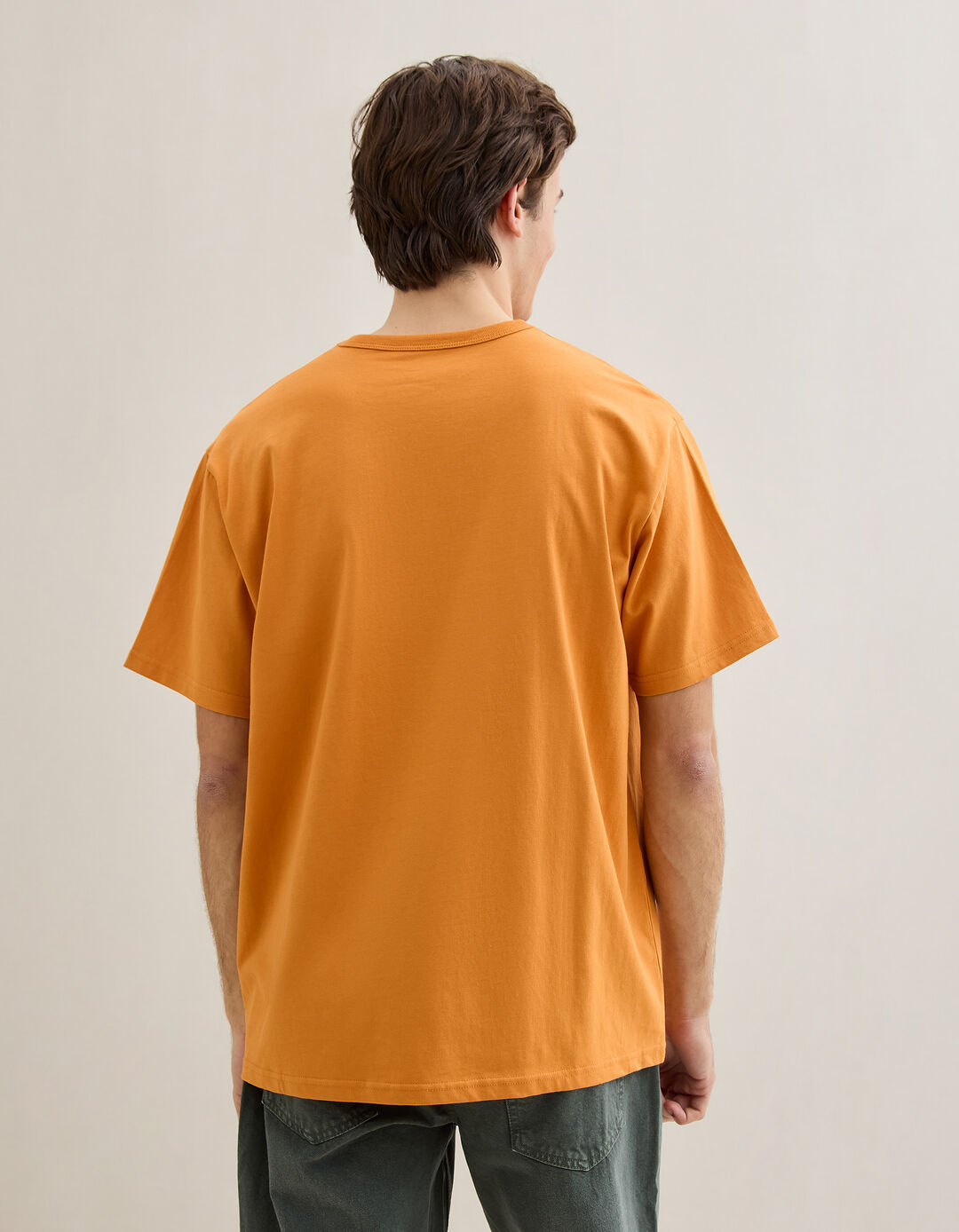 T-shirt Heavy Jersey, Homem, Laranja Escuro