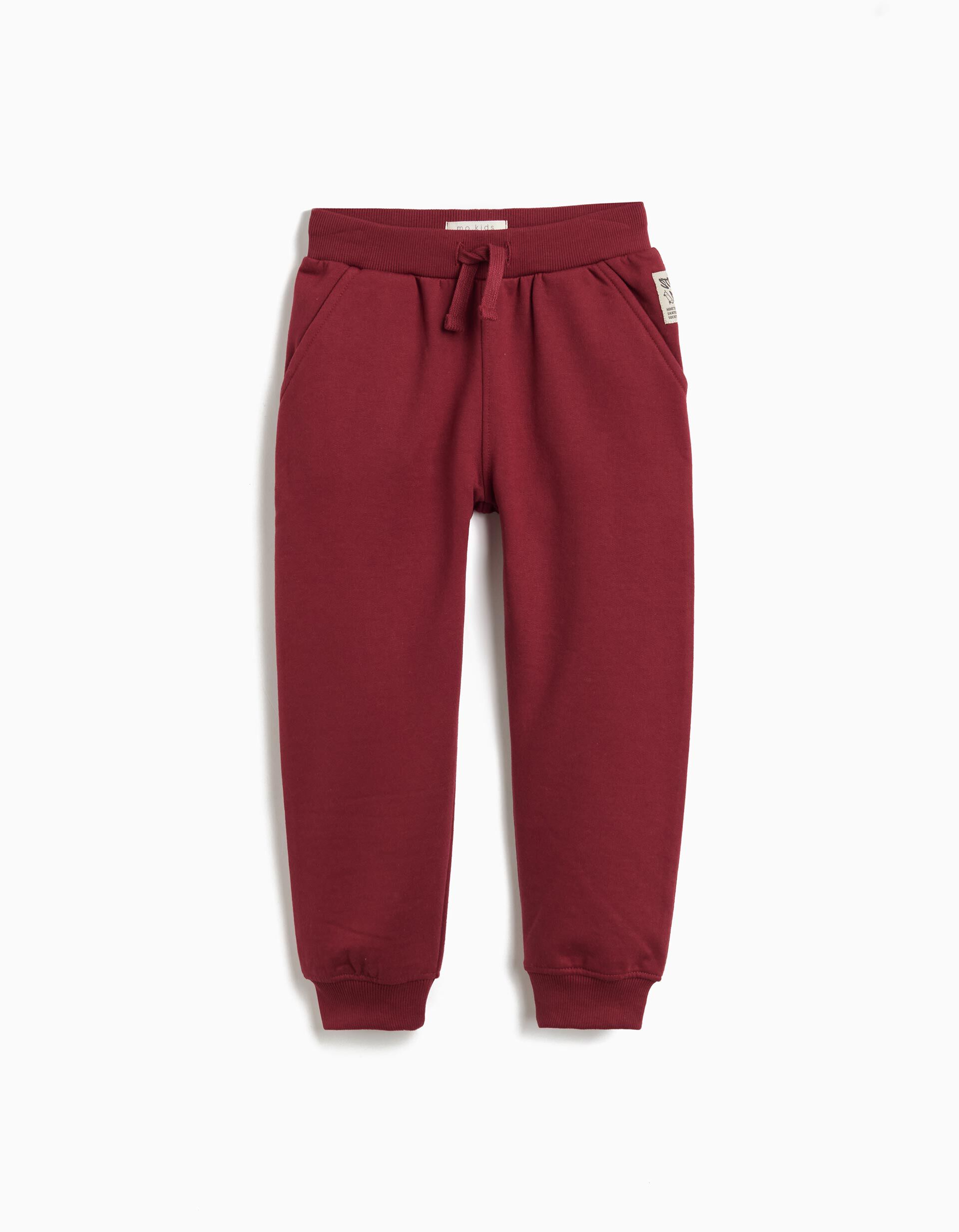 Comprar Online Cal&ccedil;as de Jogging, Menino, Vermelho Escuro 