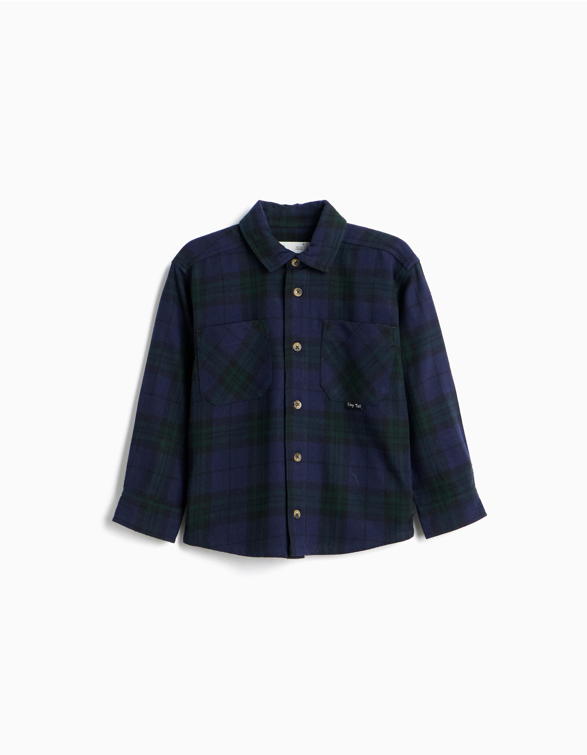 Comprar Online Camisa Xadrez, Menino, Verde Escuro
