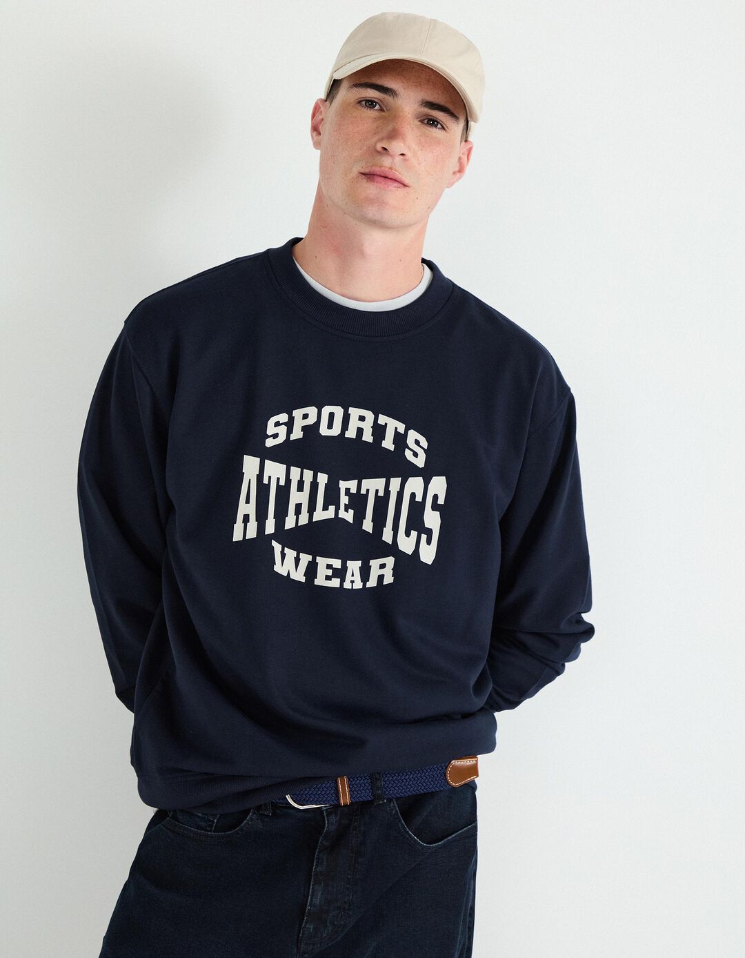 Sweatshirt de Felpa, Homem, Azul Escuro
