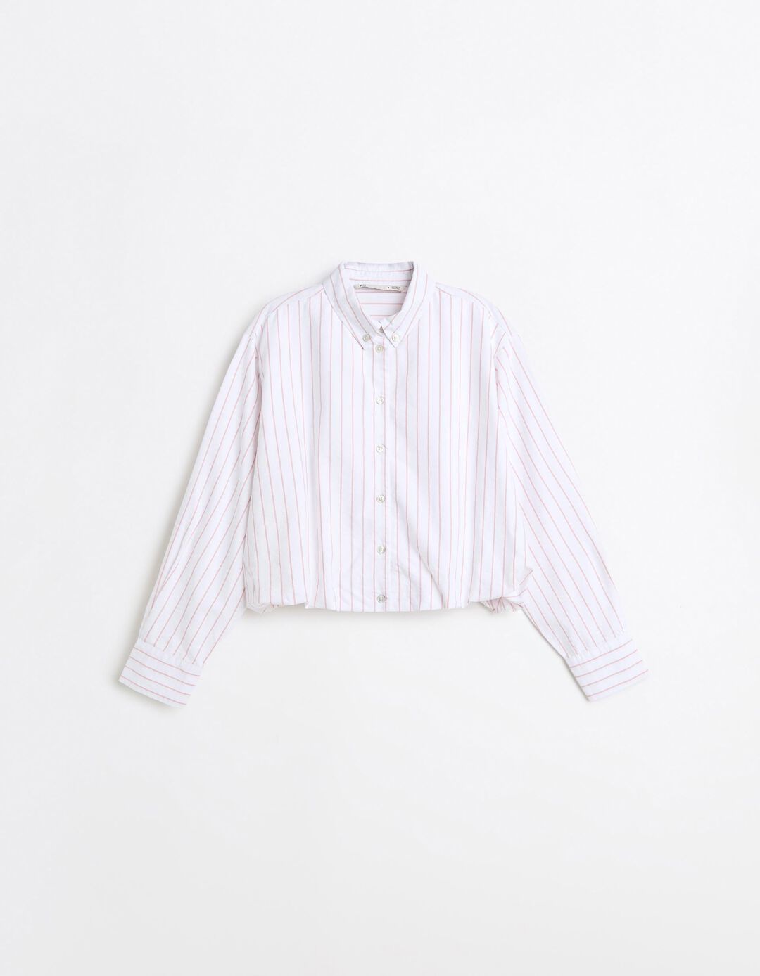 Camisa Curta &Agrave;s Riscas, Mulher, Rosa Claro