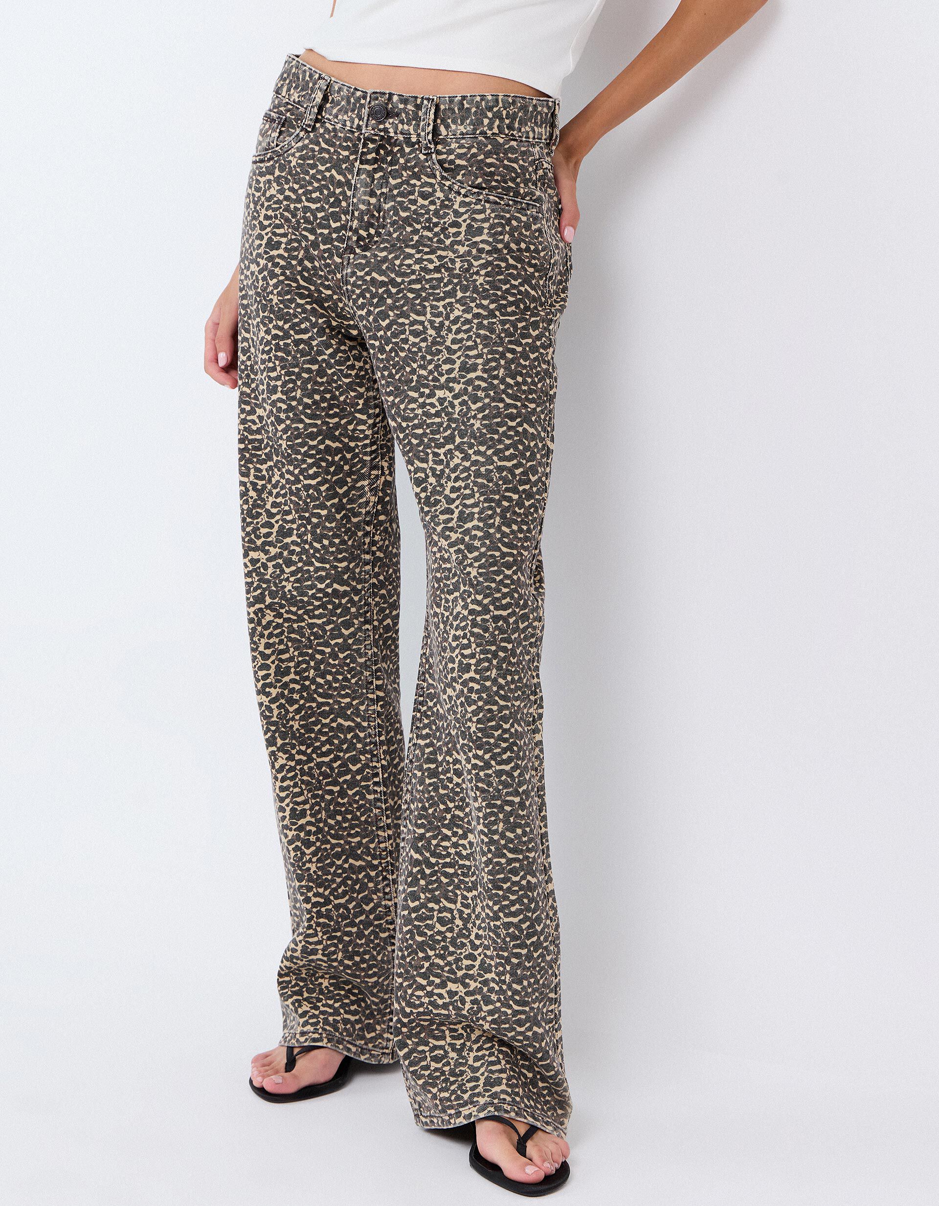 Comprar Online Cal&ccedil;as De Ganga Wide Leg, Mulher, Bege Escuro