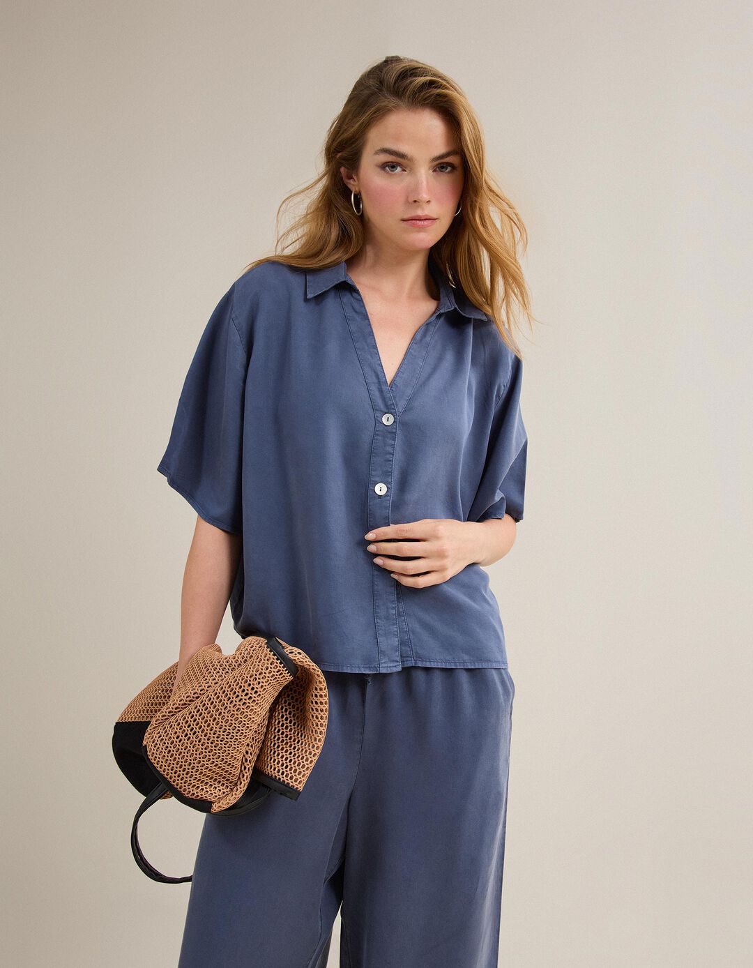 Camisa Liocel, Mulher, Azul