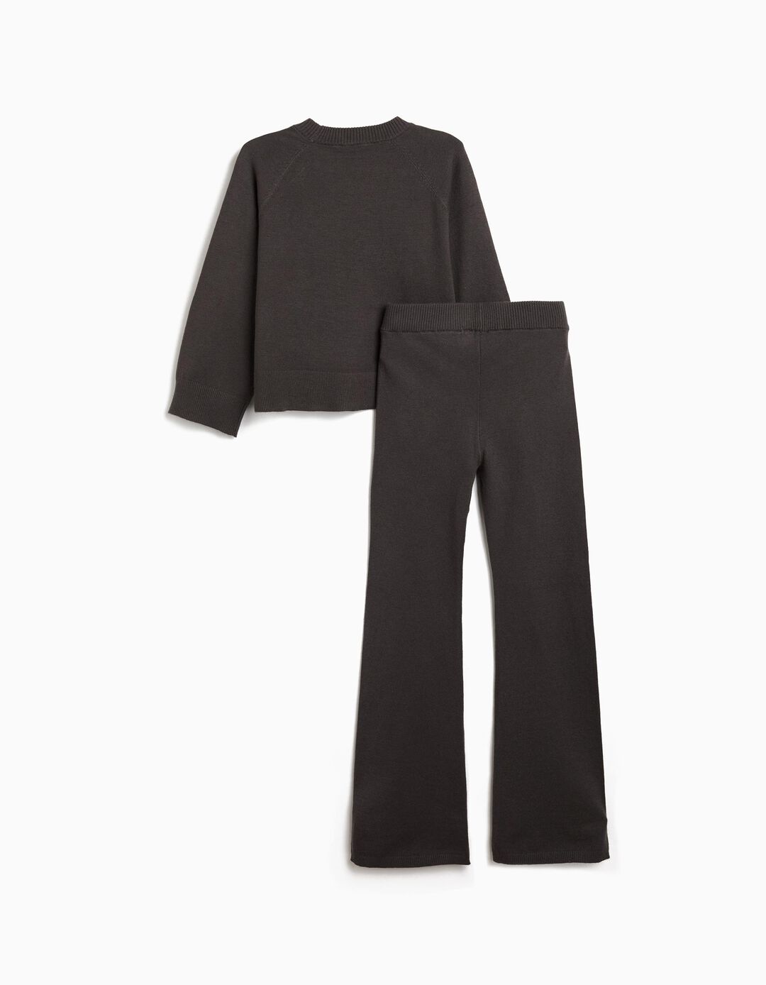 Conjunto de Malha, Menina, Cinzento Escuro