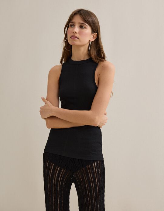 Comprar Online Tank Top com Modal, Mulher, Preto