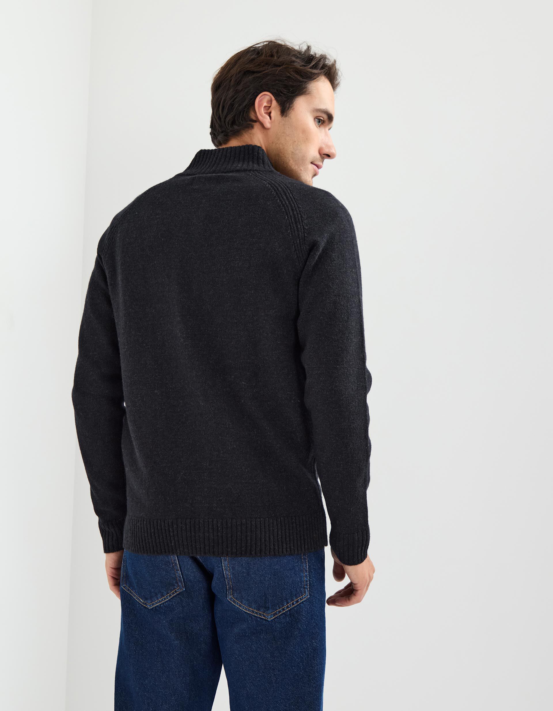 Comprar Online Casaco de Fecho com L&atilde;, Homem, Cinzento Escuro